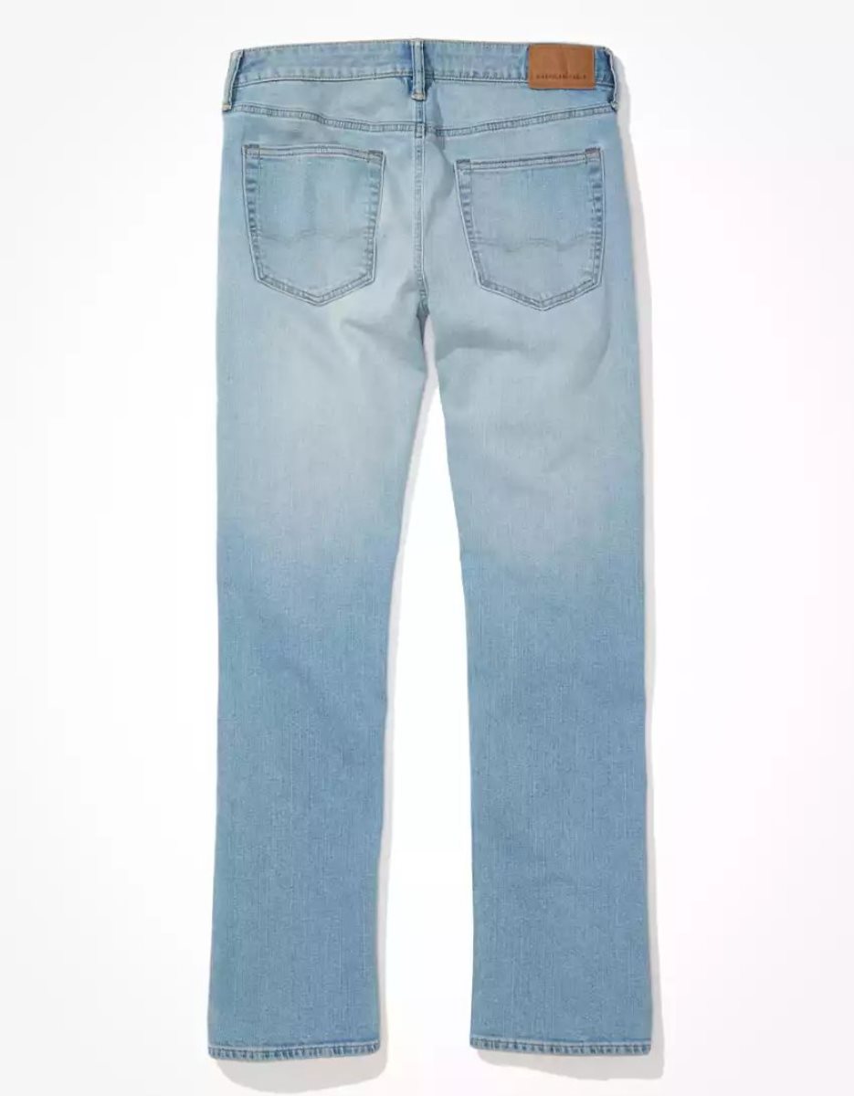 Jean American Eagle AE AirFlexOriginal Bootcut Bleu Clair Homme | HKH-91142876